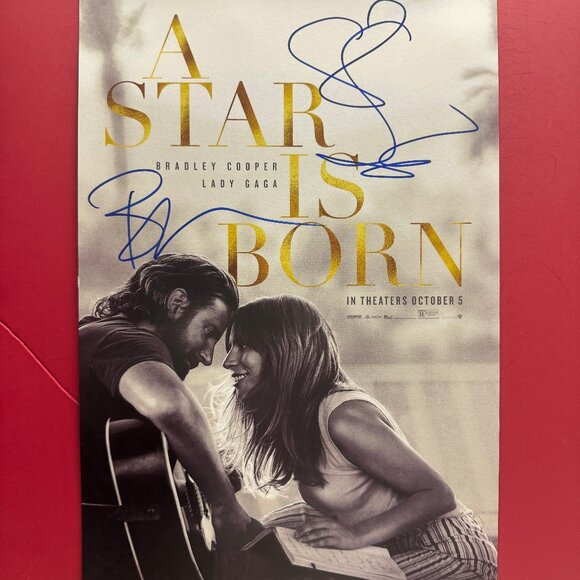 HAND SIGNED A STAR IS BORN Movie Poster by Cast AUTHENTICATED…